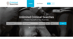 Desktop Screenshot of criminalsearches.com