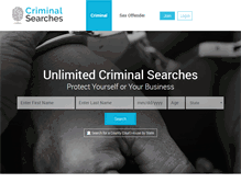 Tablet Screenshot of criminalsearches.com